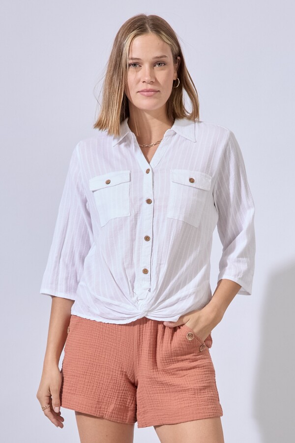 Blusa Algodon BLANCO