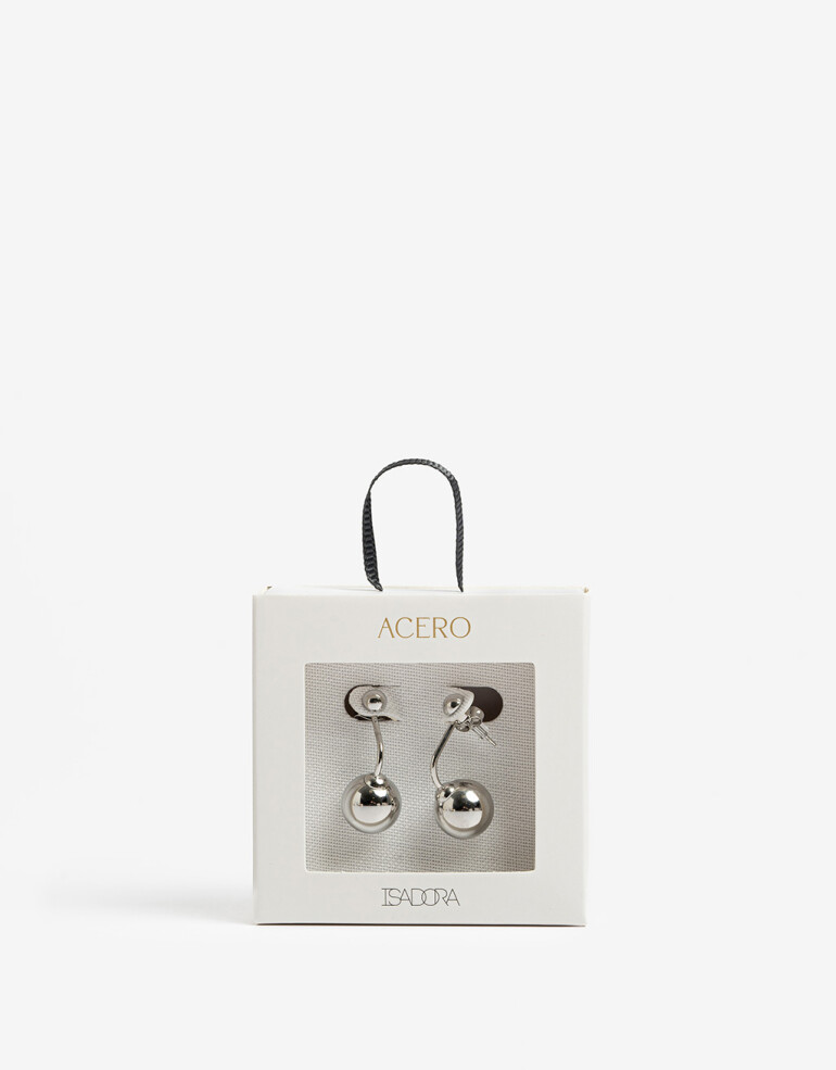 Aros Pasantes Metal Aros Cortos De Acero - Plateado