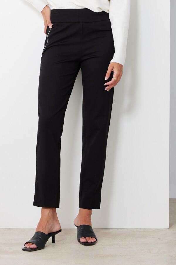 Pantalon Zips NEGRO