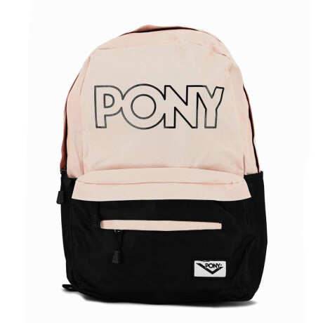 Pony Mochila Soho Negro-Rosado