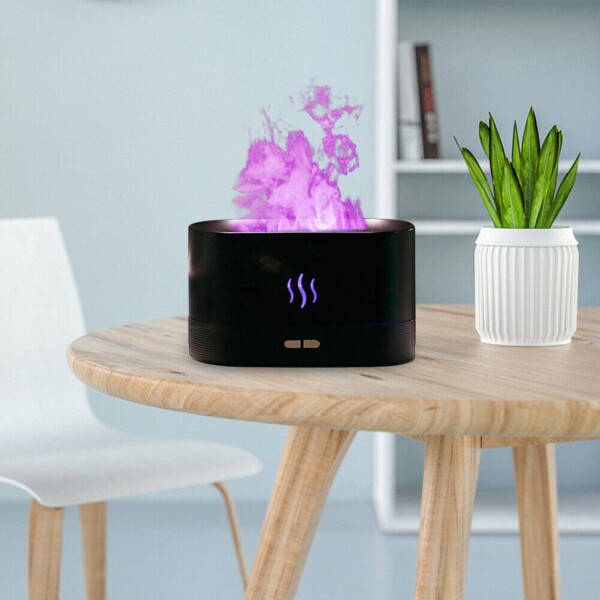 Humidificador Difusor Aromatizador Vaporizador USB Dellorean Variante Color Negro