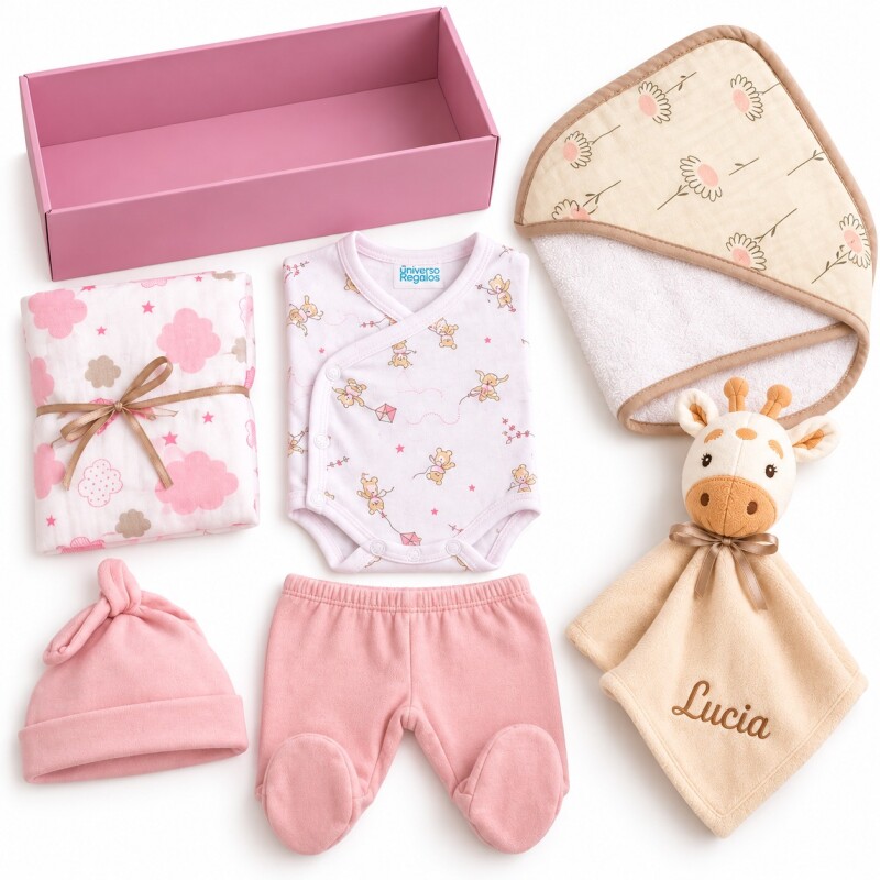 Ajuar Primera Muda Personalizado – Rosa Ajuar Primera Muda Personalizado – Rosa