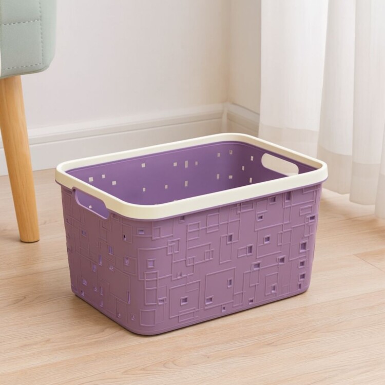CESTO CANASTO ORGANIZADOR CALADO 31,2X21,5X17,7CM CESTO CANASTO ORGANIZADOR CALADO 31,2X21,5X17,7CM