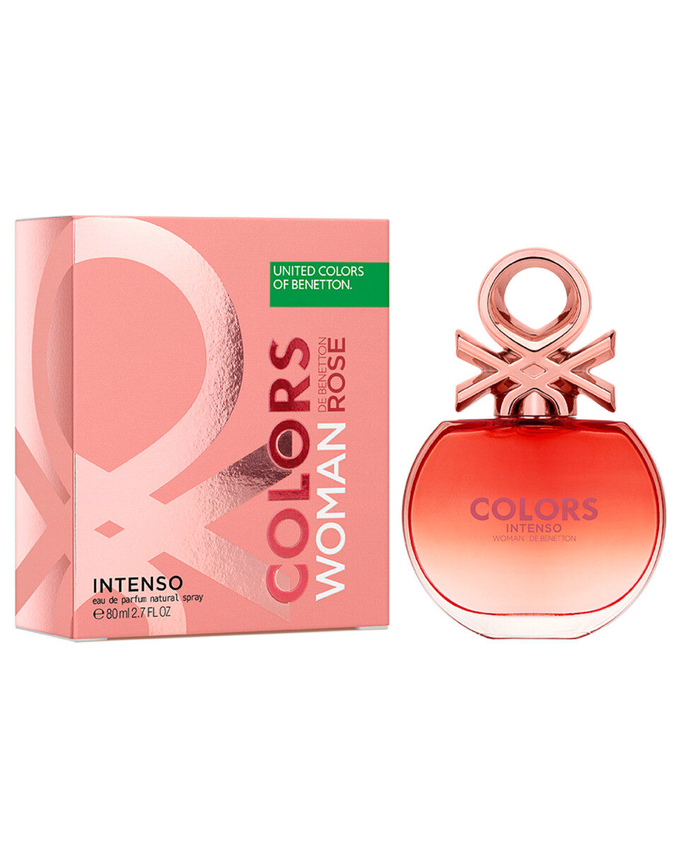 Perfume Benetton Colors Woman Rose Intenso EDP 80ml Original 