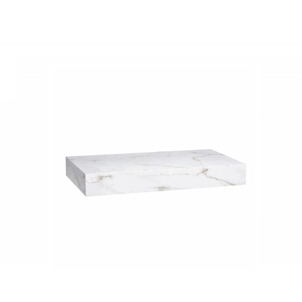 Mueble de baño suspendido en porcelanato Peri Blanco marmolado Pulido 80 cm sin bacha Mueble De Baño Suspendido En Porcelanato Peri Blanco Marmolado Pulido 80 Cm Sin Bacha