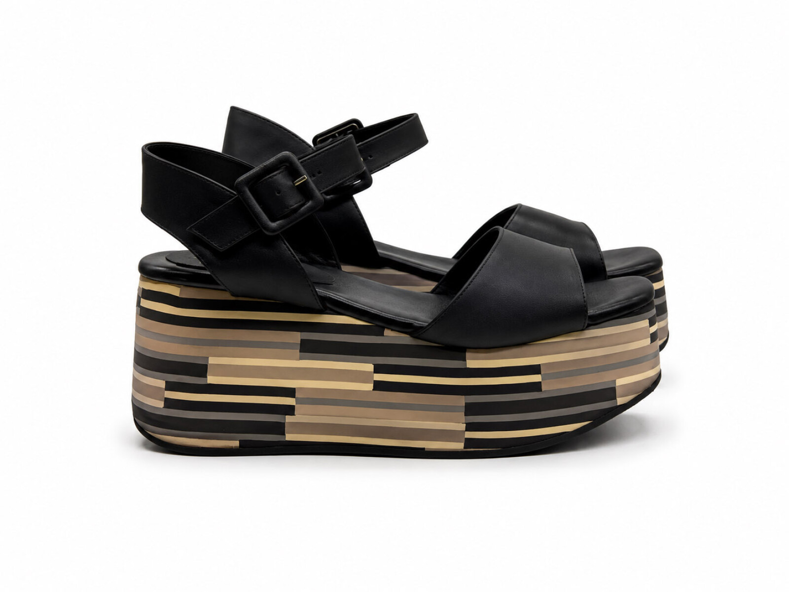 SANDALIA ALTA 5114 - Negro 