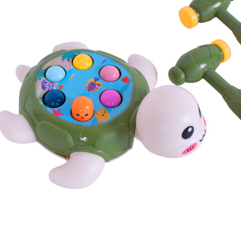3x2 Juego Didactico De Golpe Tortuga con 2 martillos10x20x2 3x2 Juego Didactico De Golpe Tortuga Con 2 Martillos10x20x2