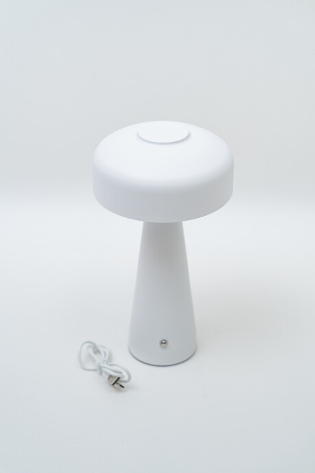 Lampara De Mesa Axira, Touch Usb Blanco