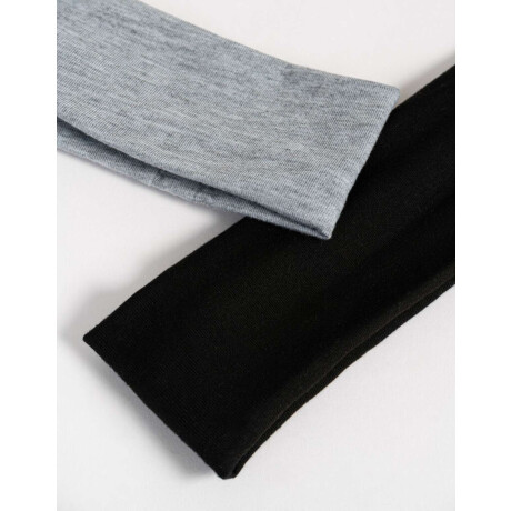 Set De Vinchas Textil Combinacion Bicolor