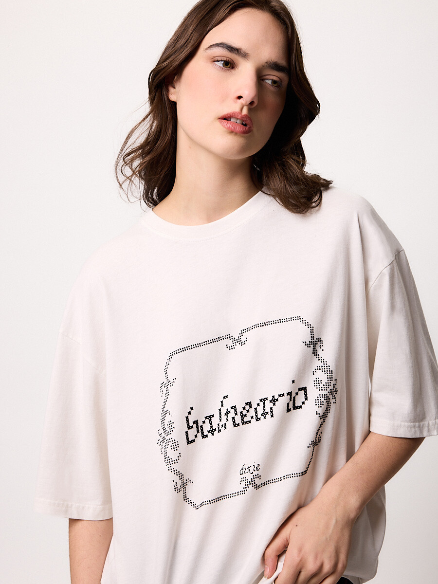 T-SHIRT M/C BALNEARIO DIXIE Blanco