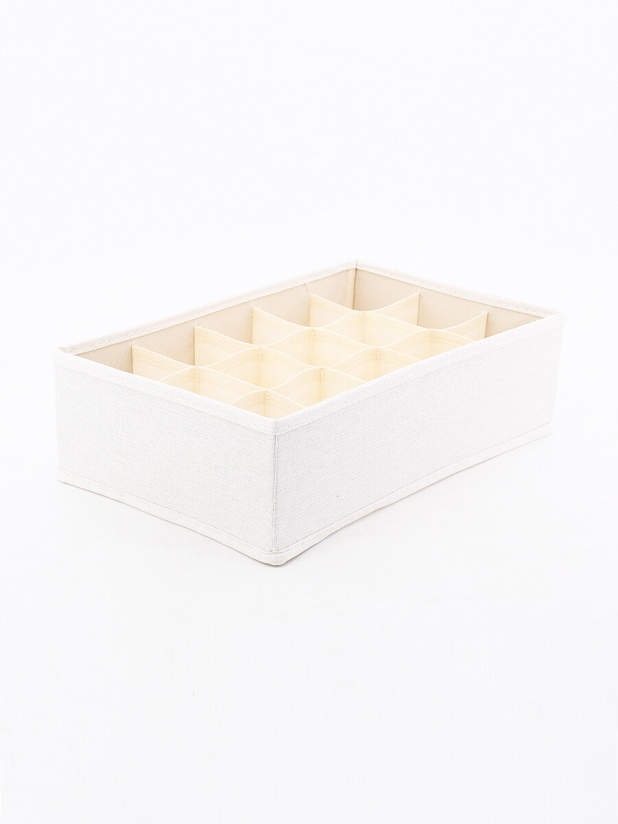 CAJA ORGANIZADORA - 15 ESPACIOS - NATURAL 