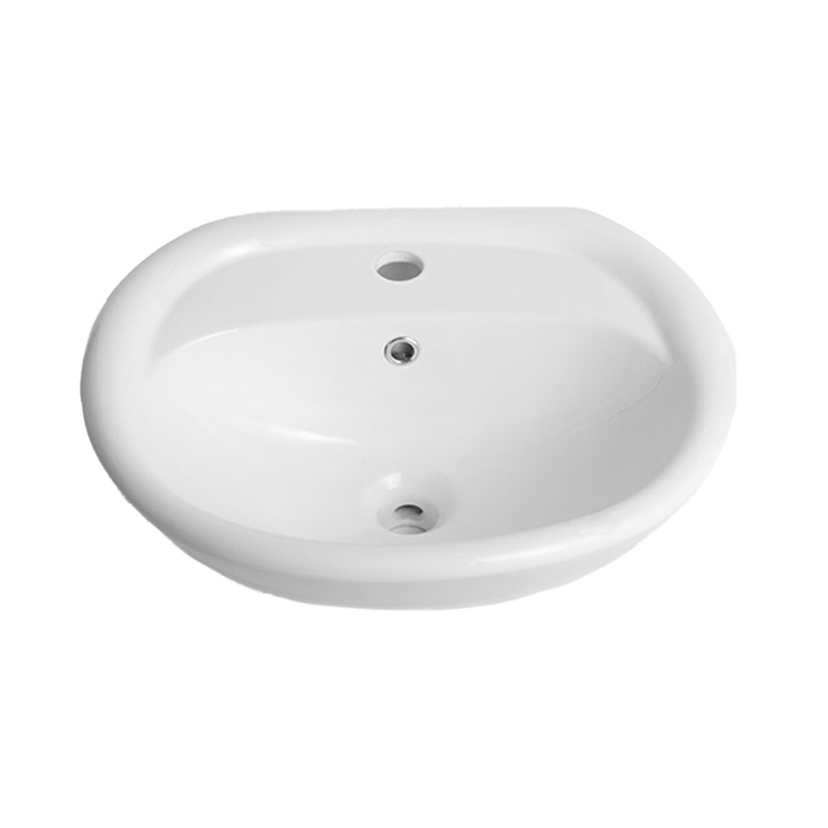 Bacha Pileta Para Pedestal Linea Grand Blanco Brillo 49X41Cm 
