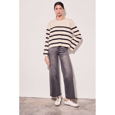 Sweater Rayado Negro