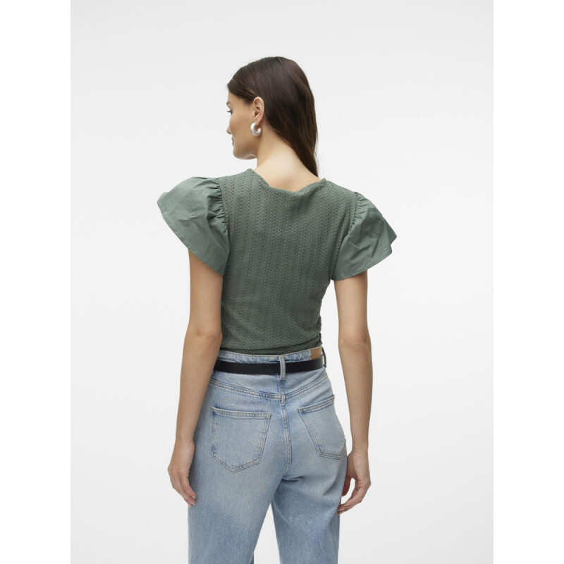VMNAJA SS V-NECK TOP JRS GA Laurel Wreath