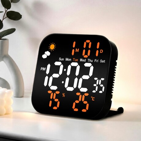 Reloj Digital de Mesa con Alarma, Temperatura y Humedad Reloj Digital de Mesa con Alarma, Temperatura y Humedad