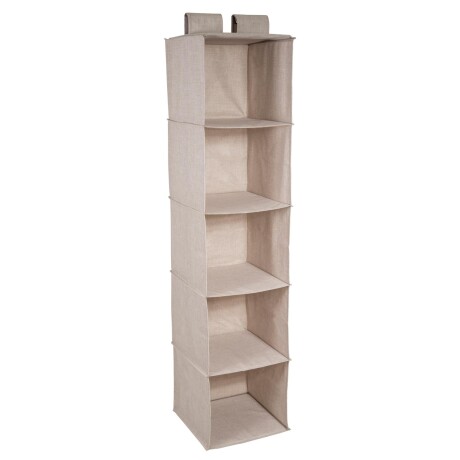 ORGANIZADOR COLGANTE POLIESTER NATURAL-BEIGE CLOSET