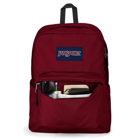 Mochila Jansport Superbreak Plus Russet Russet Bordó