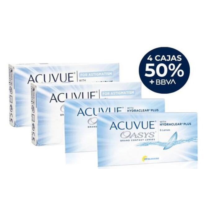 Promo 2+2 Acuvue Oasys Mix Esférico y Torico + Liquido Arlyt y Botella Acuvue De Regalo! Promo 2+2 Acuvue Oasys Mix Esférico y Torico + Liquido Arlyt y Botella Acuvue De Regalo!