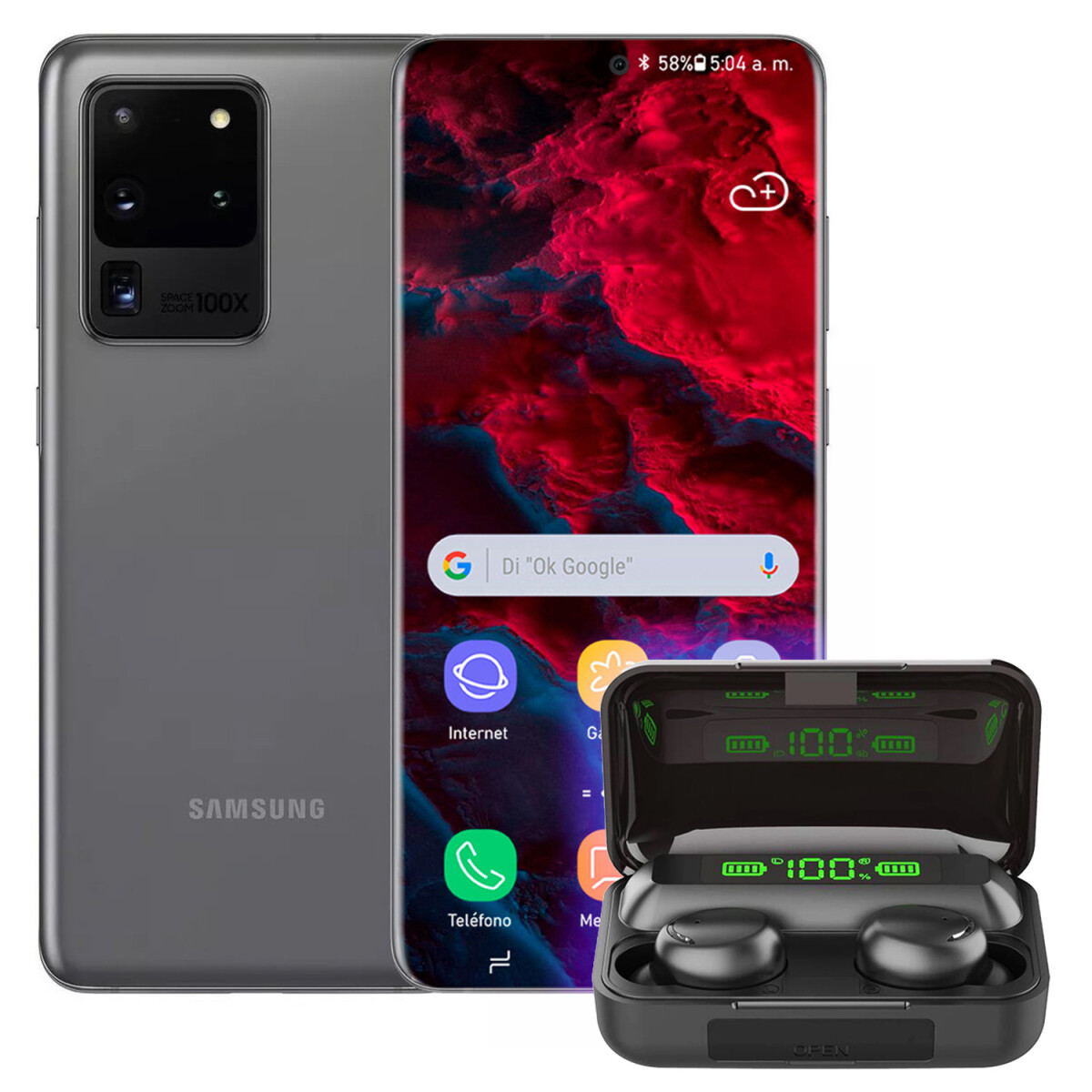 Samsung Galaxy S20 Ultra 12/128 Gb 5g + Regalo - PK SAMSUNG S20 ULTRA 12/128 GRIS + REGAL 