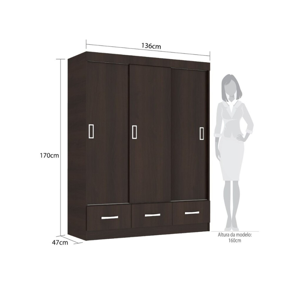 COMBO DORMITORIO – ROPERO 3 PUERTAS + CÓMODA ZAPATERA COMBO DORMITORIO – ROPERO 3 PUERTAS + CÓMODA ZAPATERA