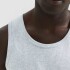 CAMISETA REGATA MASC BRANCO MESCLA