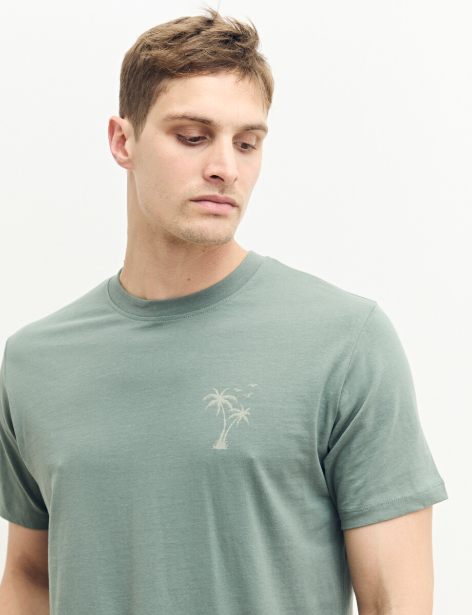 520312 T-SHIRT HARRY Verde Oscuro