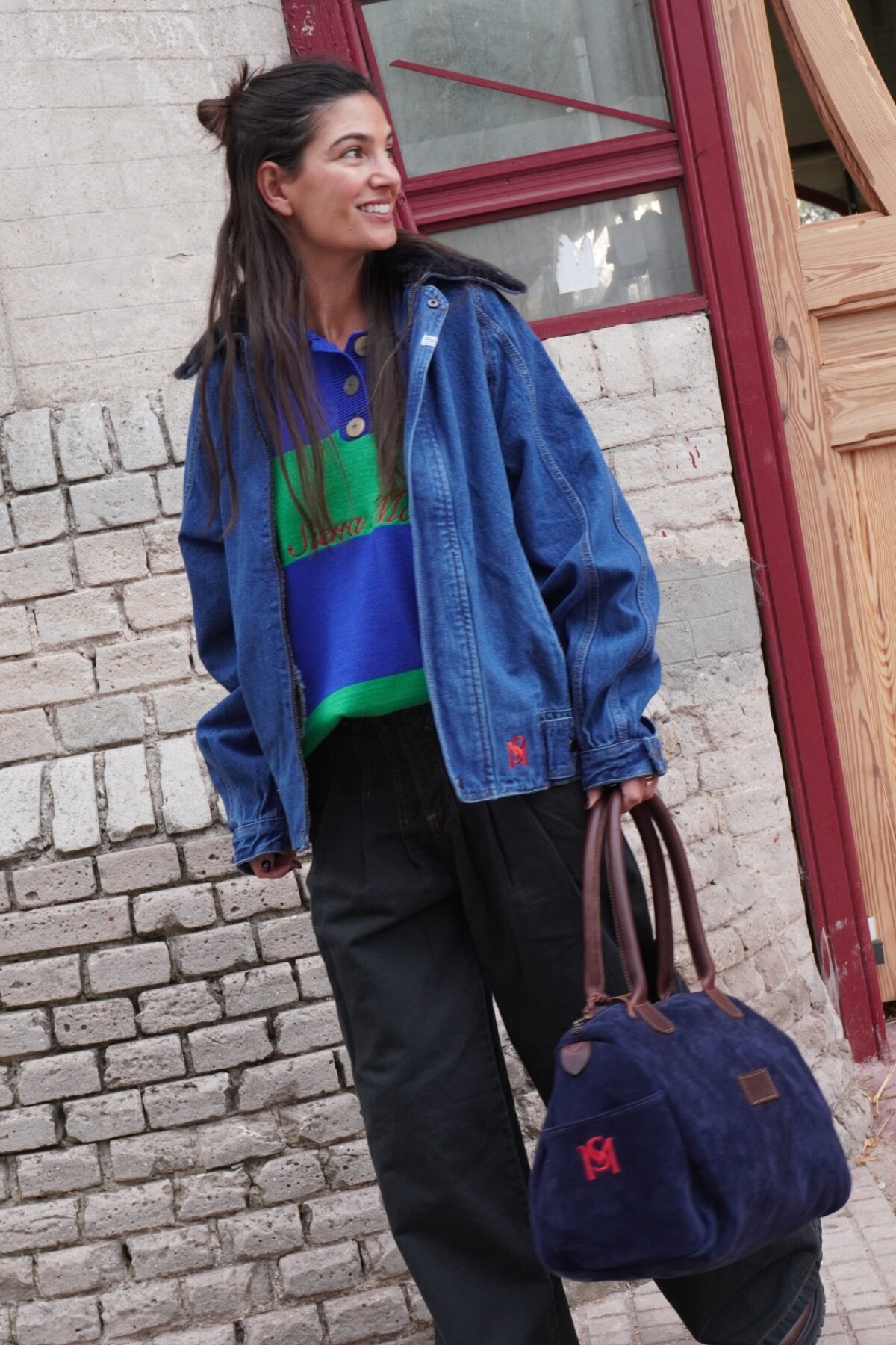 Heart Break Handbag Azul Marino