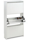 Zapatero BAKHUSE 3 compartimentos blanco Zapatero BAKHUSE 3 compartimentos blanco