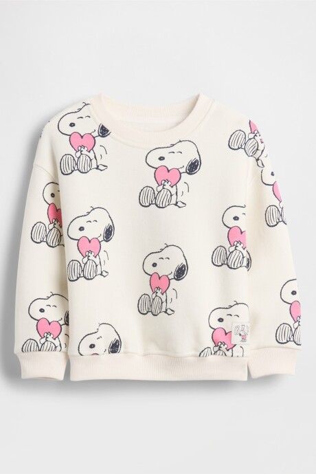 Buzo Deportivo Snoopy Toddler Niña Ivory Frost