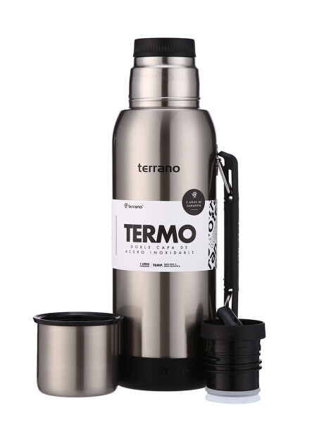 Termo Premium 1lt. Con base de Silicona Acero