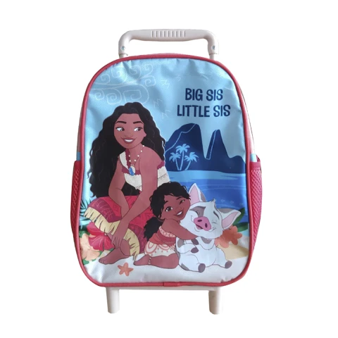 Mochila Infantil Moana con Carro Tafeta Chica 30 x 23 cm U