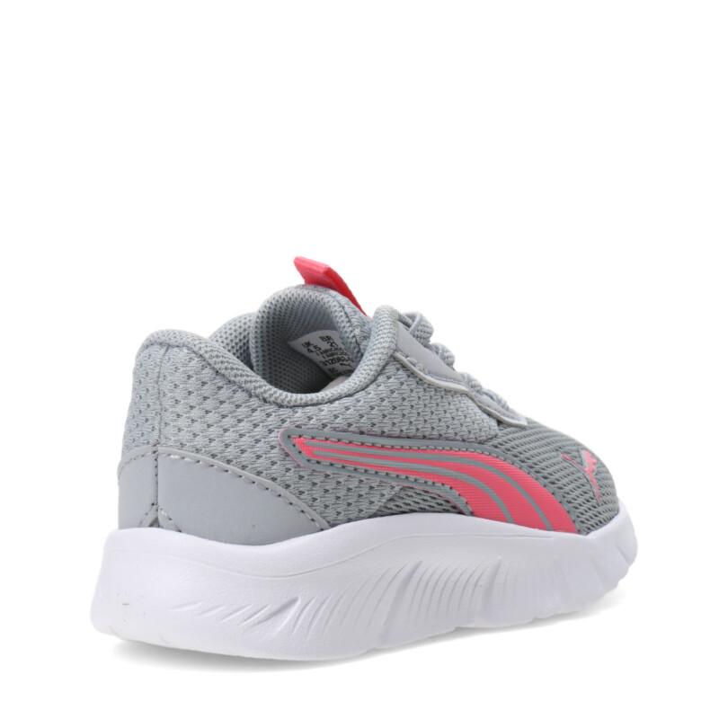 Championes de Niños Puma Flexfocus Modern Gris - Rosa