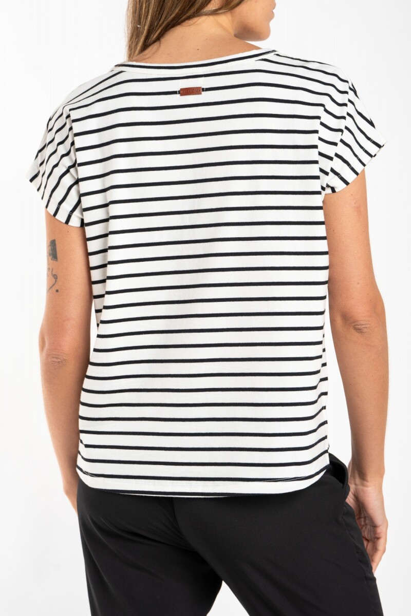 Remera Algodón A Rayas Nacar