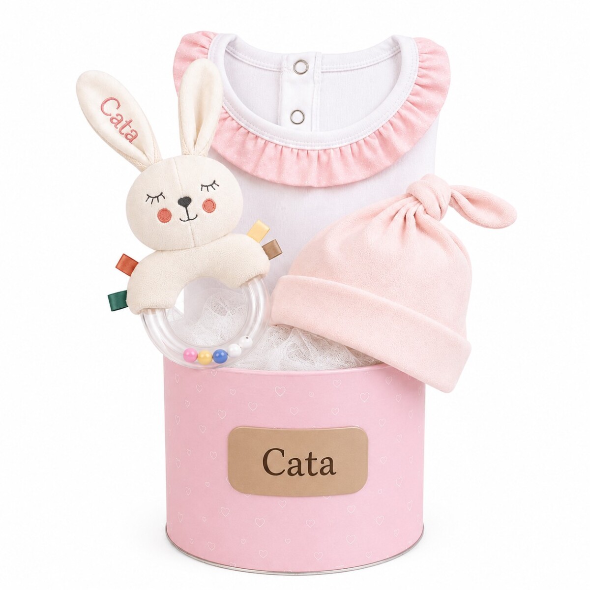 Sonajero Nacimiento Personalizado - rosa 