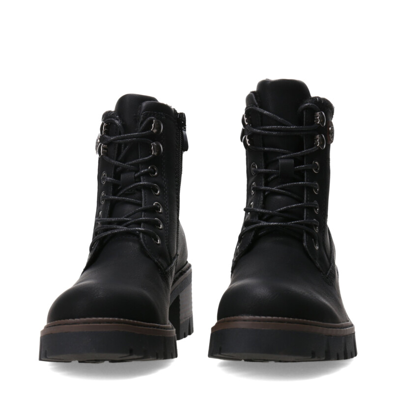 Botas de Mujer Miss Carol LAURION acordonada con Taco Negro