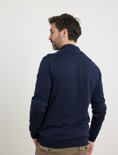 470656 CARDIGAN HARRINGTON LABEL Azul Oscuro