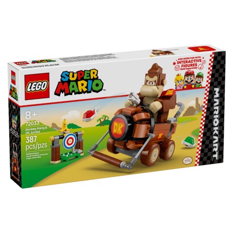 Lego Super Mario: Mario Kart Donkey Kong y Jumbo DK 387 Pcs 8+ Lego Super Mario: Mario Kart Donkey Kong y Jumbo DK 387 Pcs 8+