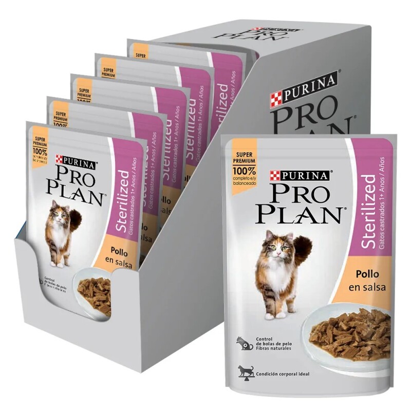 PRO PLAN EN SALSA GATO CASTRADO POLLO 85 GRAMOS PRO PLAN EN SALSA GATO CASTRADO POLLO 85 GRAMOS