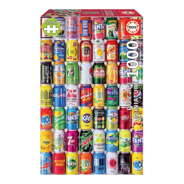 Puzzle Rompecabeza Educa Latas Bebidas Miniatura 1000 Piezas Puzzle Rompecabeza Educa Latas Bebidas Miniatura 1000 Piezas