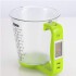 Taza Medidora Graduada 600ml + Balanza + Termometro 3 en 1 Variante Color Verde