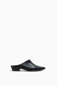 Zueco Iris de cuero negro