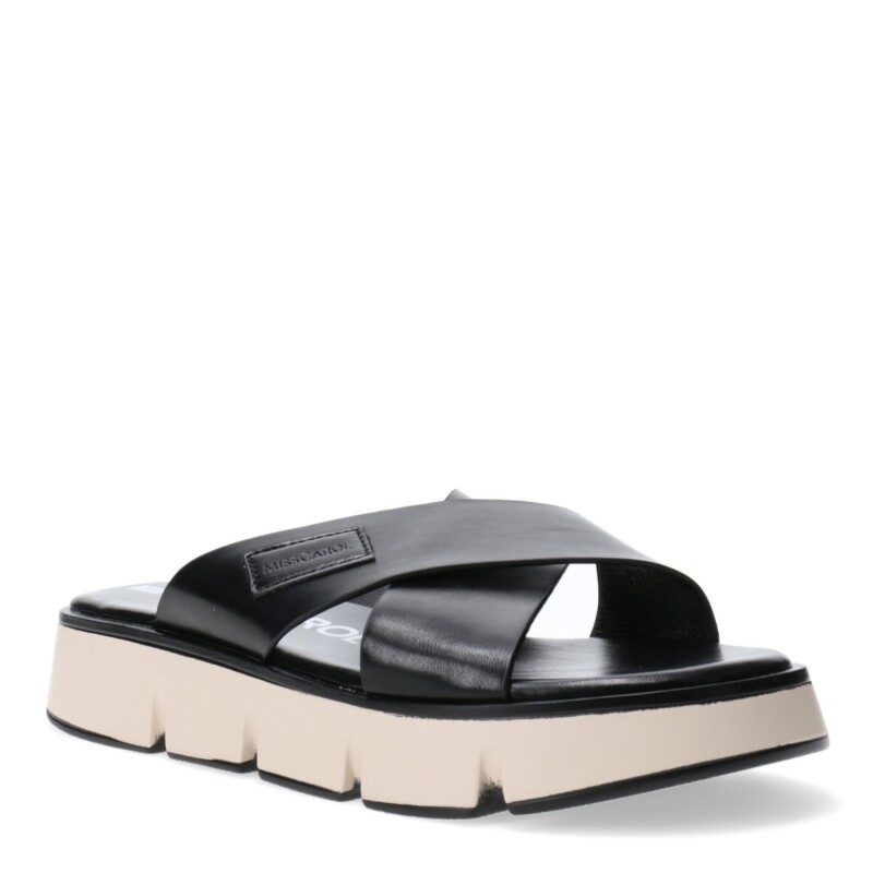 Sandalias de Mujer Miss Carol MINICOY con tiras cruzadas Negro