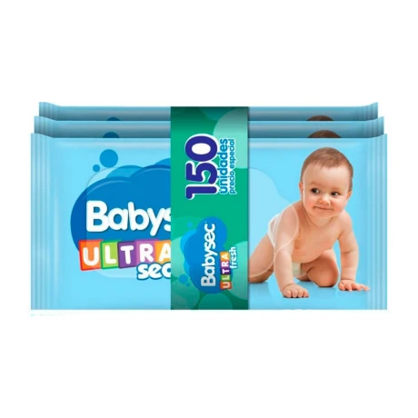 Pack 3 Toallitas Húmedas Babysec Ultra X50 001