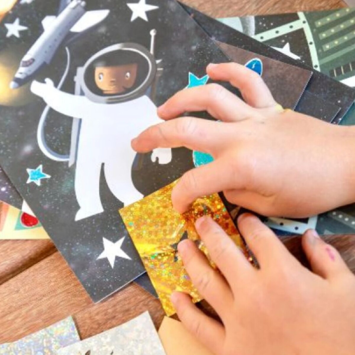 Arte con foil- aventuras espaciales S/C