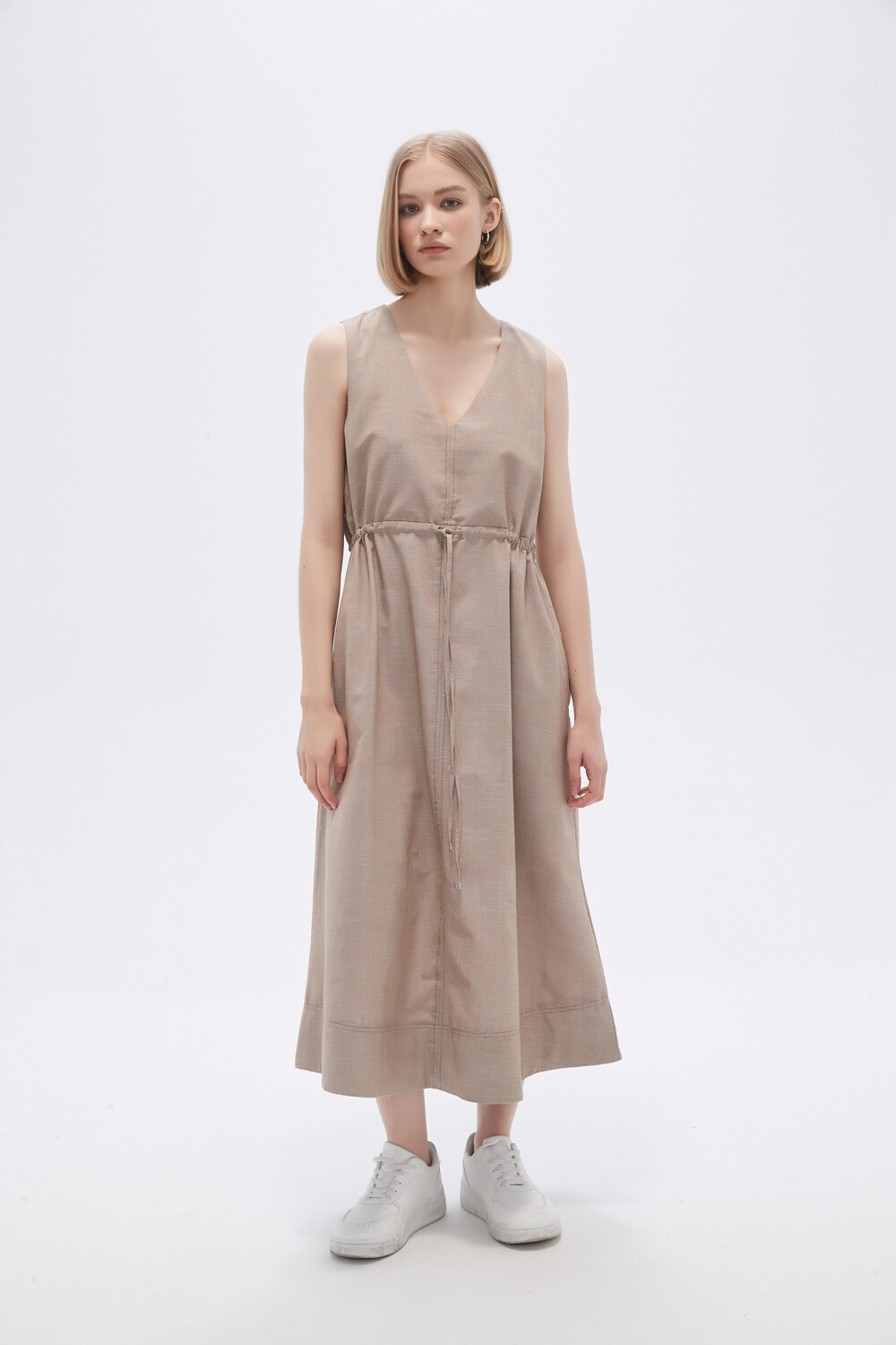 Vestido Mexal Beige Oscuro