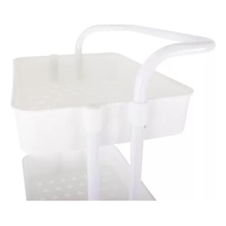 Carrito Organizador 3 Niveles Multiuso con Ruedas Blanco