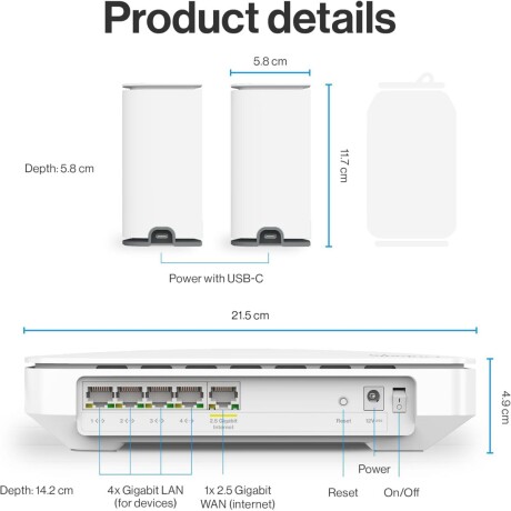 Router Velop (3PK) LN11011202 AX3000 WIFI6 Linksys 001