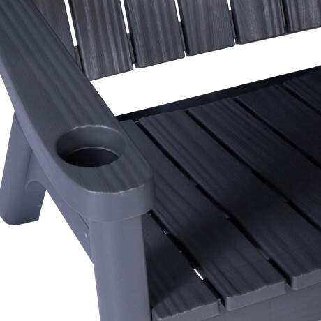 SET DE LIVING EXTERIOR POLIPROPILENO GRIS MALAGA