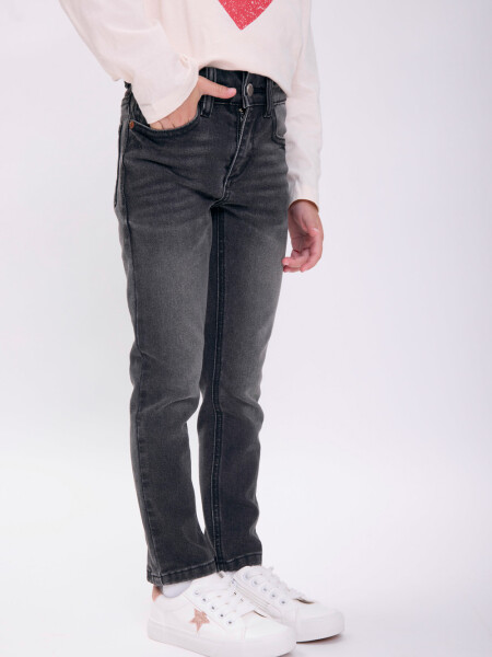 Pantalón jean skinny Gris Oscuro