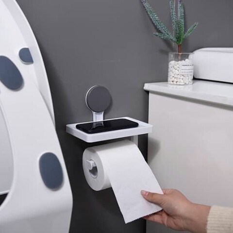 Porta Rollo Papel Higiénico Autoadhesivo plástico Porta Rollo Papel Higiénico Autoadhesivo plástico